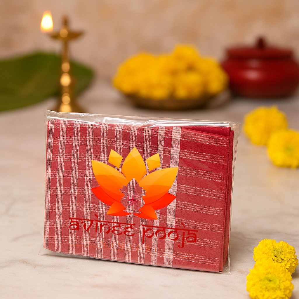 Buy Towel for Hindu Priest – Soft Cotton Ritual Towels | Avinee Pooja
